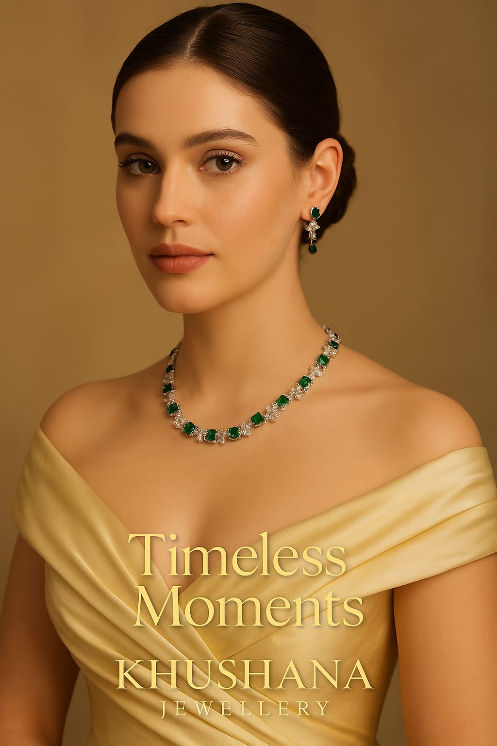 Emerald Elegance Necklace Set